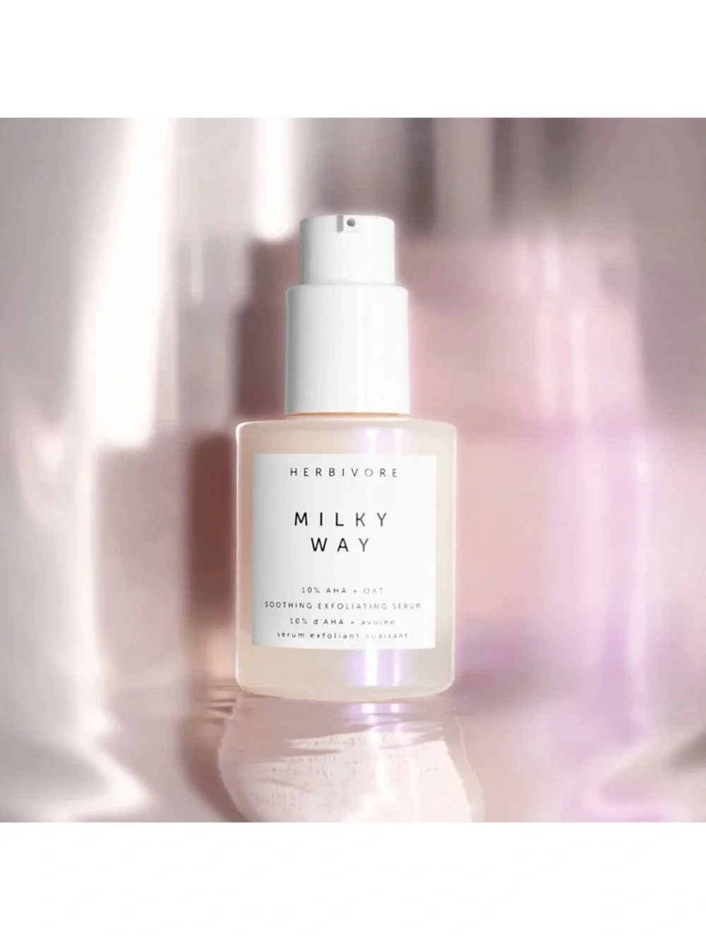 Herbivore Milky Way 10% AHA + Oat Soothing Exfoliating Serum 1oz